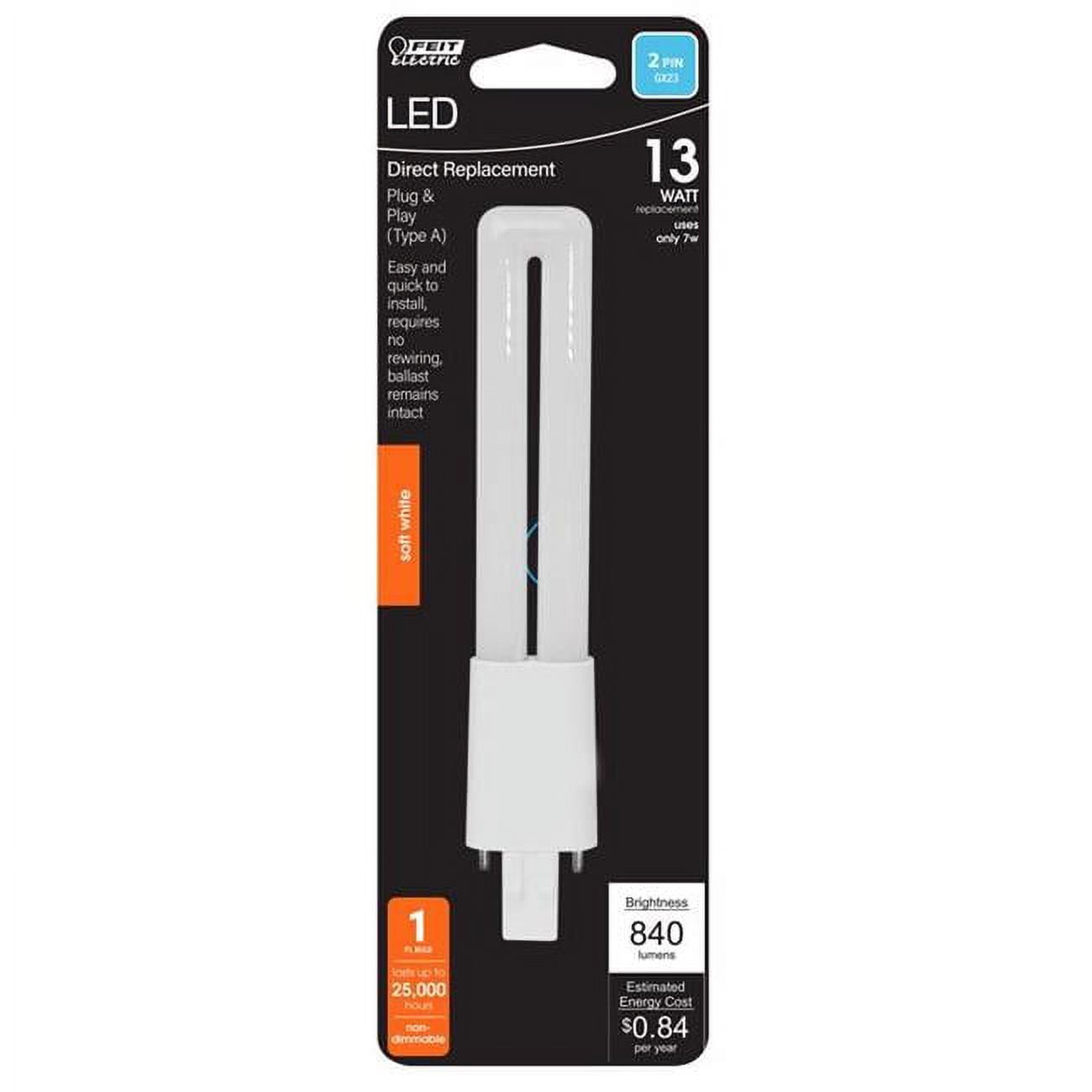 13W PL GX23 LED Tube Light - Soft White