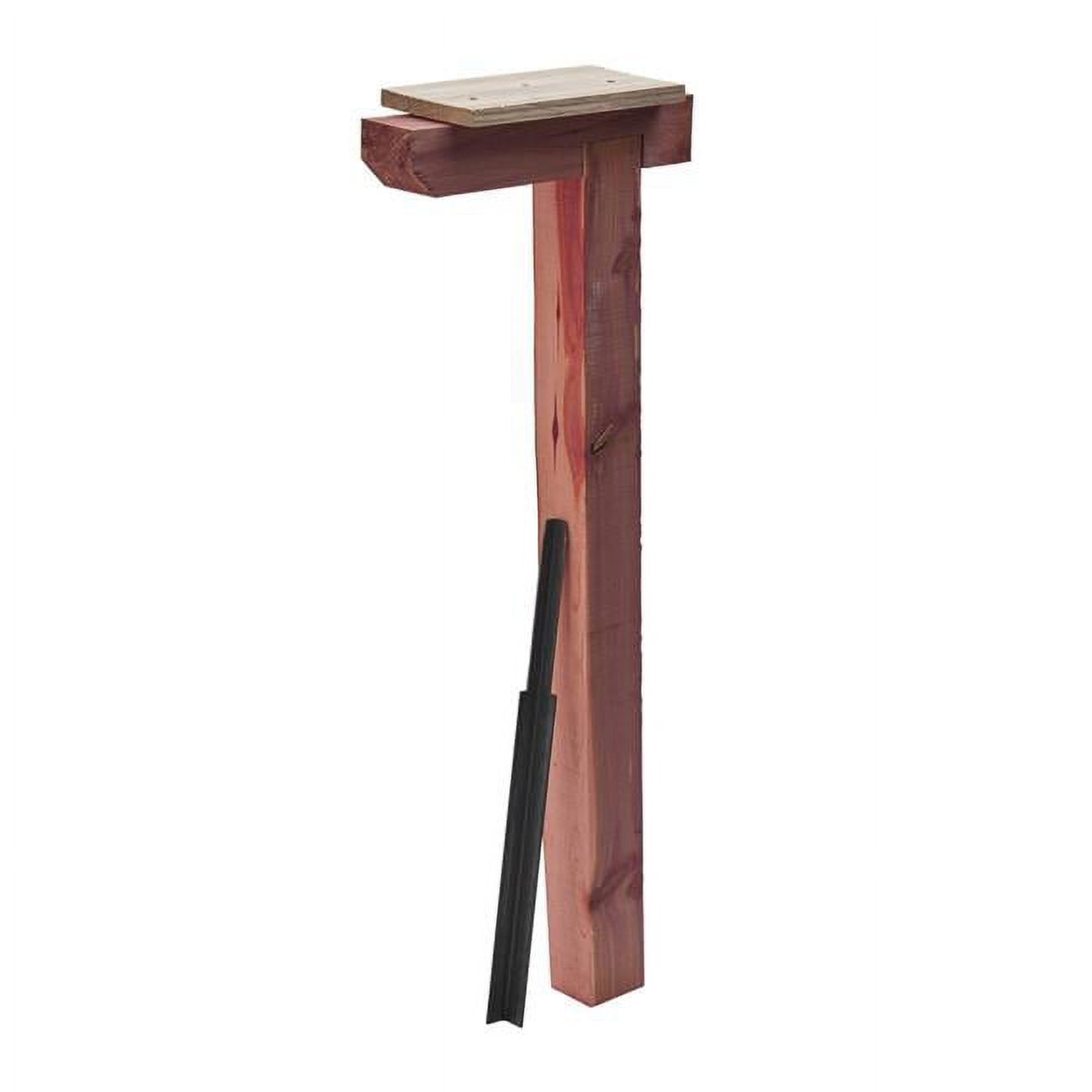 43.3 in. Gibraltar Cedar Mail Post Kit, Natural Red