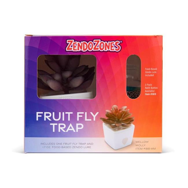 Mellow Molly Fruit Fly Trap - White - 1 Box - Pack of 6