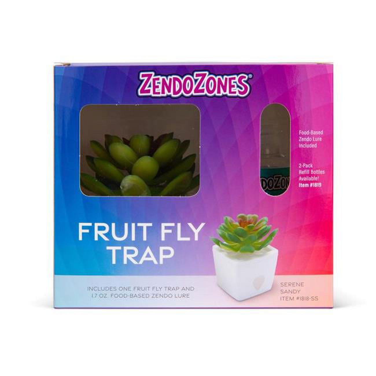 Serene Sandy Fruit Fly Trap - White - 1 Box - Pack of 6
