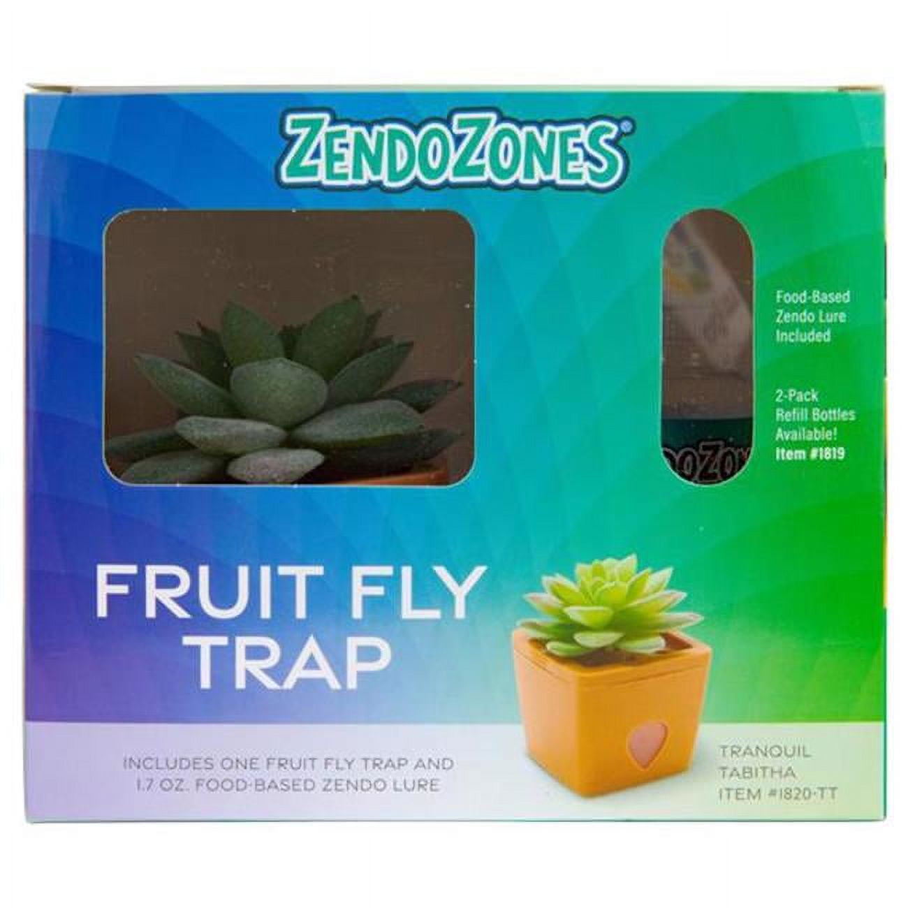 Tranquil Tabitha Fruit Fly Trap - Terracotta - 1 Box - Pack of 6