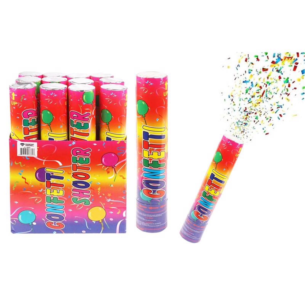 Picture of Diamond Visions 6061333 Confetti Party Popper - Multicolor - Pack of 12