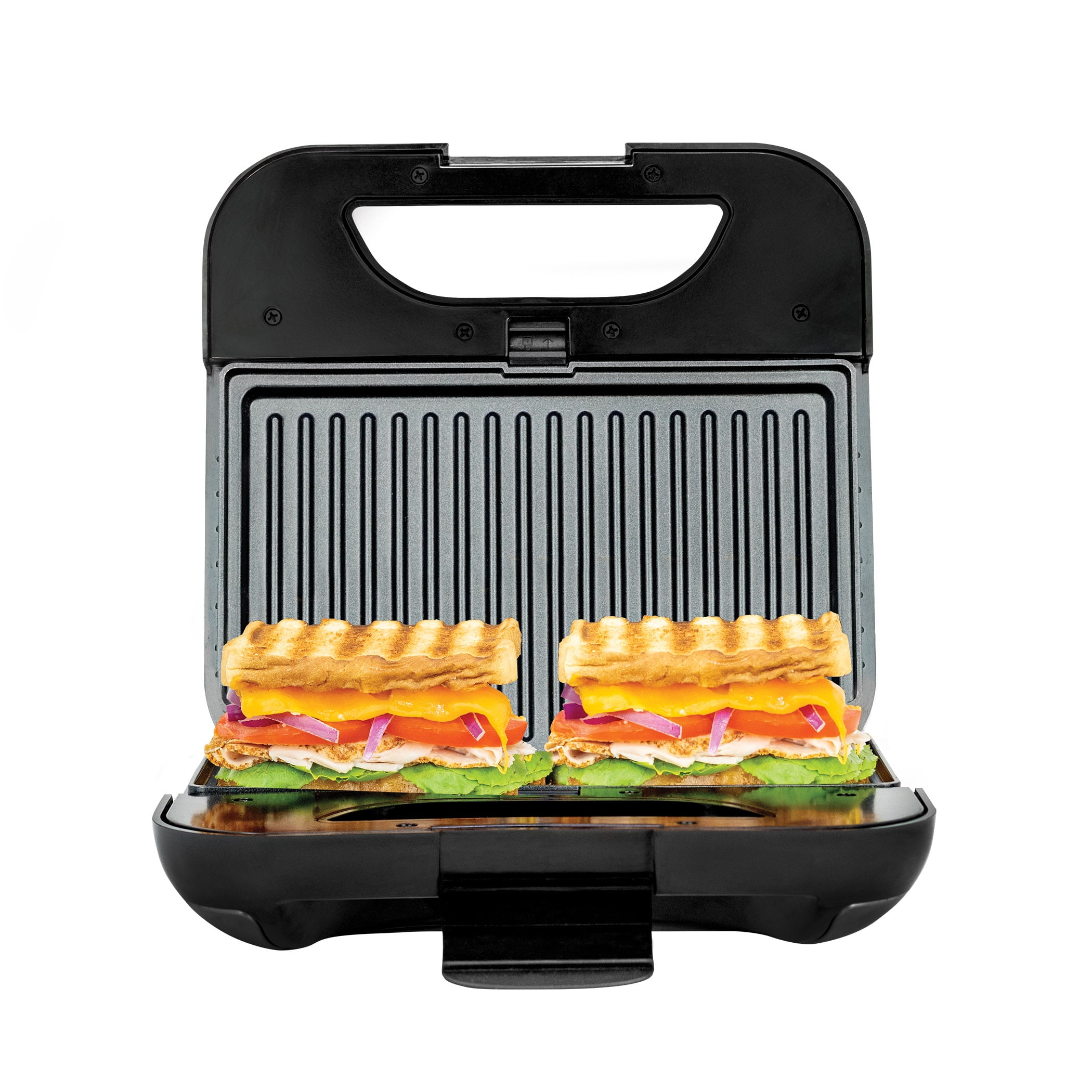 Picture of Kalorik 6037838 Stainless Steel Nonstick Surface 4-In-1 Sandwich Maker - Black & Silver