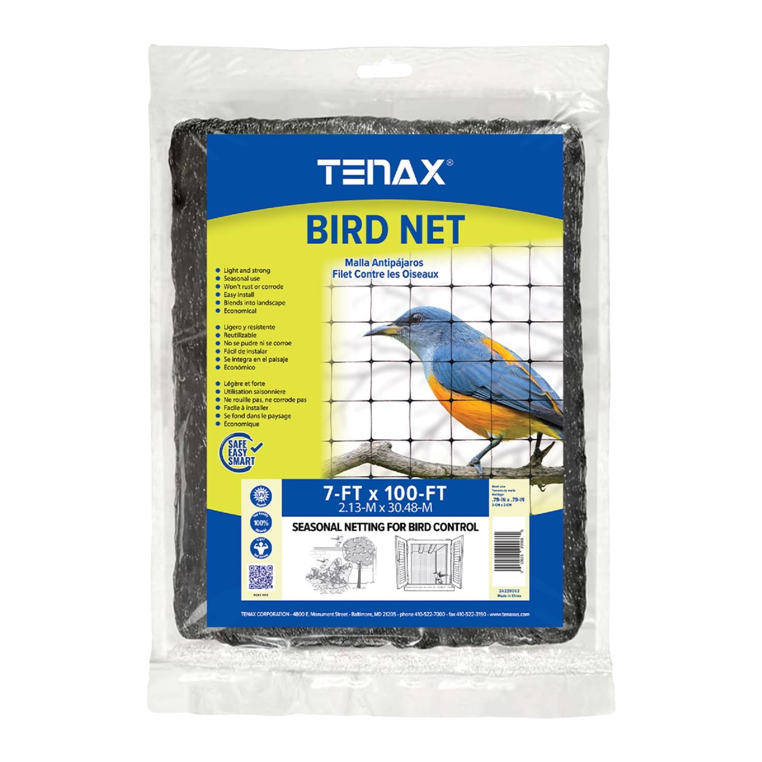 100 x 7 ft. Black Bird Netting