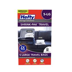 Picture of Hefty 5039138 Shrink-Pak Clear Storage Bag, Pack of 3
