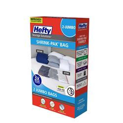 Picture of Hefty 5039135 Shrink-Pak Clear Jumbo Vacuum Cube Storage Bags, Pack of 3