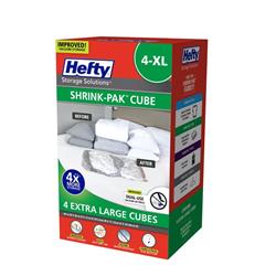 Picture of Hefty 5039570 12 in. Shrink-Pak Clear Vacuum Cube Storage Bags, Pack of 2