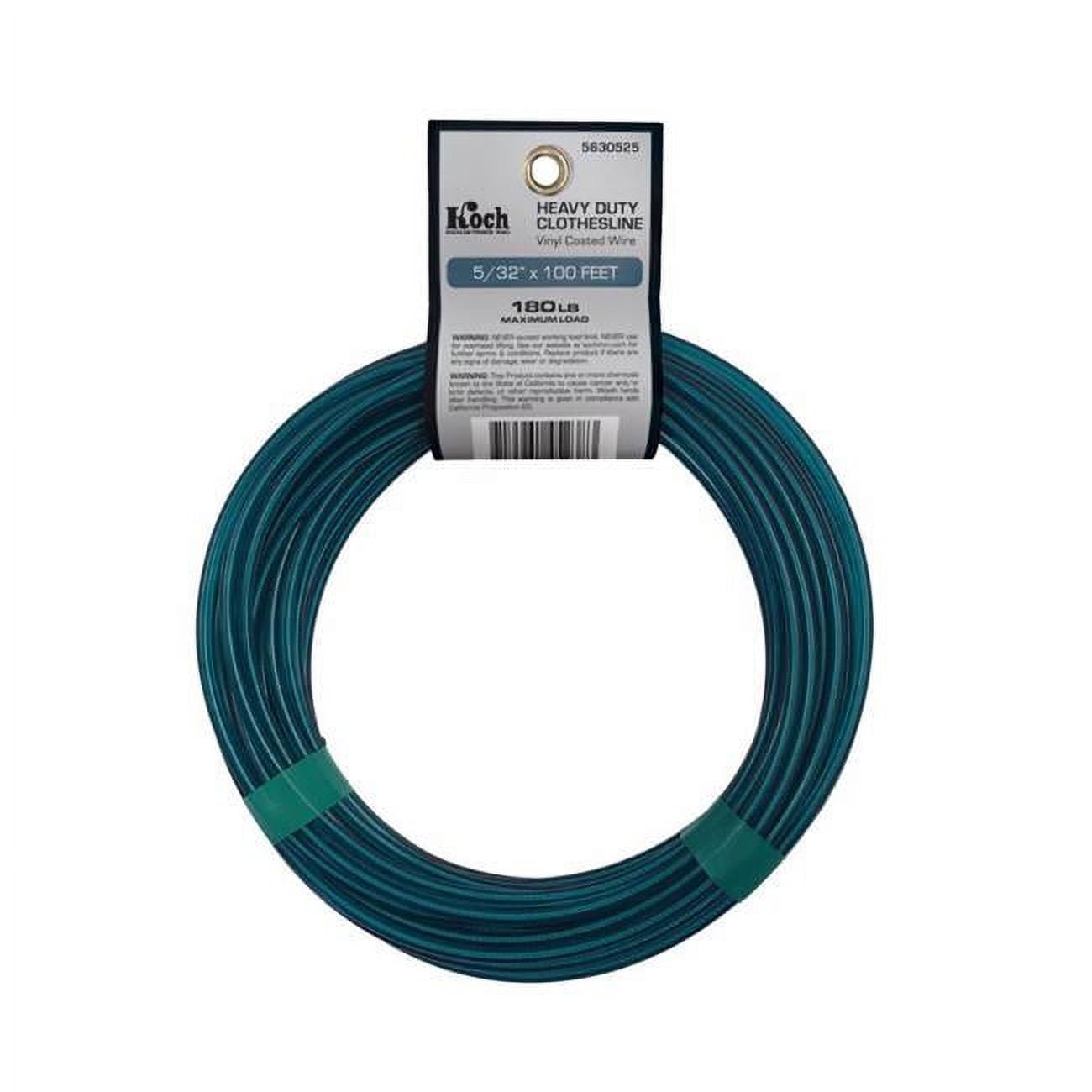 Picture of Koch 7023676 0.15 in. x 100 ft. Green Cabled Wire Vinyl Clothesline Wire
