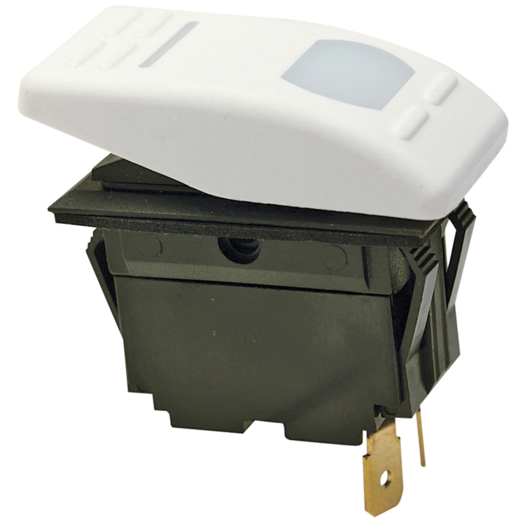 White Polycarbonate Rocker Switch