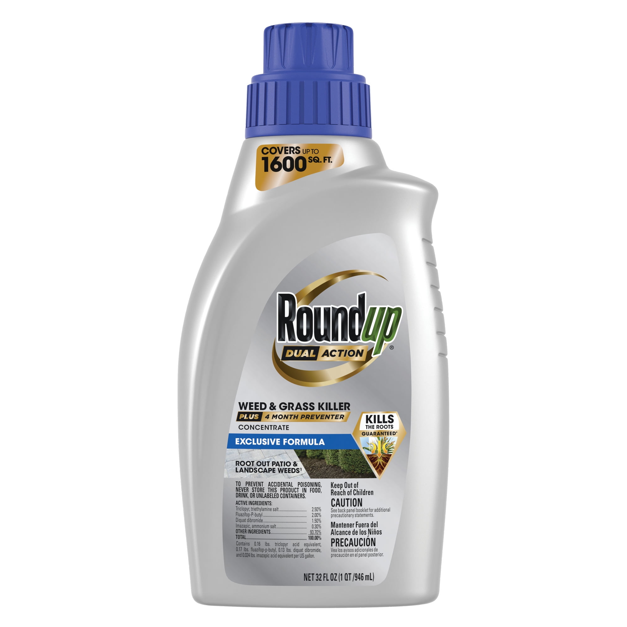 32 oz Dual Action Weed & Grass Killer Concentrate, Pack of 6