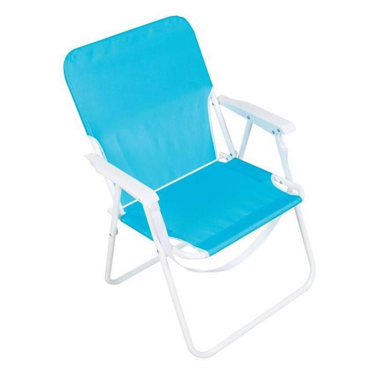Picture of Wave Beach 8079883 Rio Brands 1-Position Blue Folding Chair