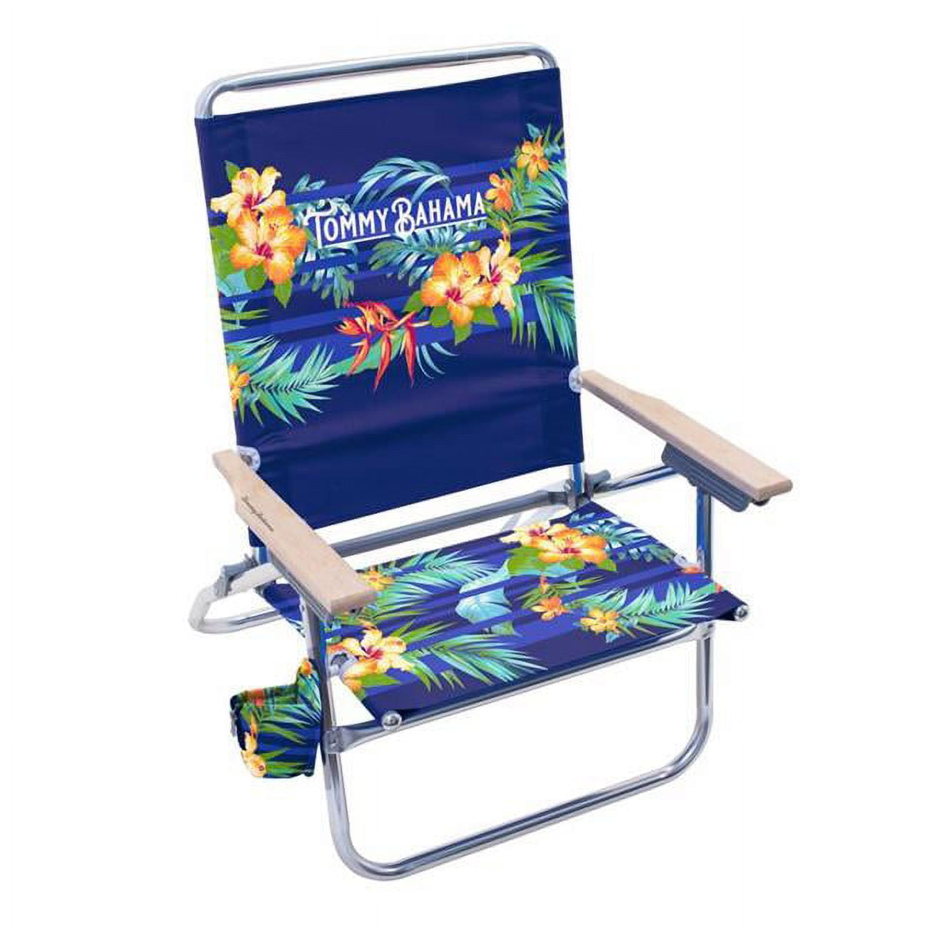 Picture of Tommy Bahama 8079884 4-Position Assorted Color Beach Folding Chair, Pack of 4