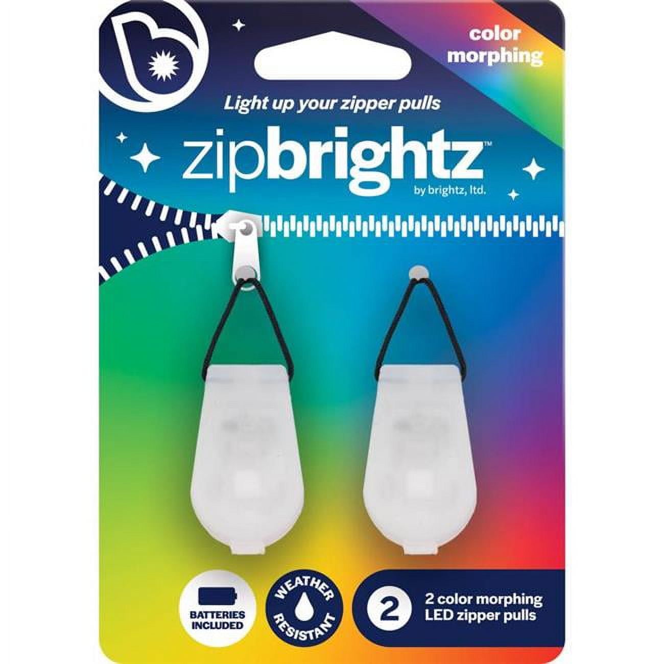 Picture of Brightz 6064516 Zip Zipper Charms LED Light, Multicolor - Pack of 2