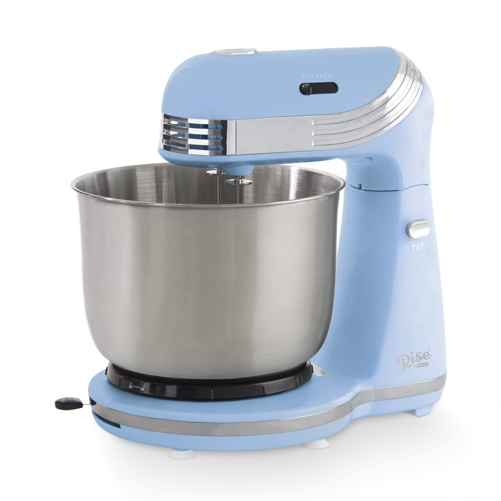 Picture of Rise by Dash 6065223 3 qt. 6 Speed Stand Mixer, Aqua Sky