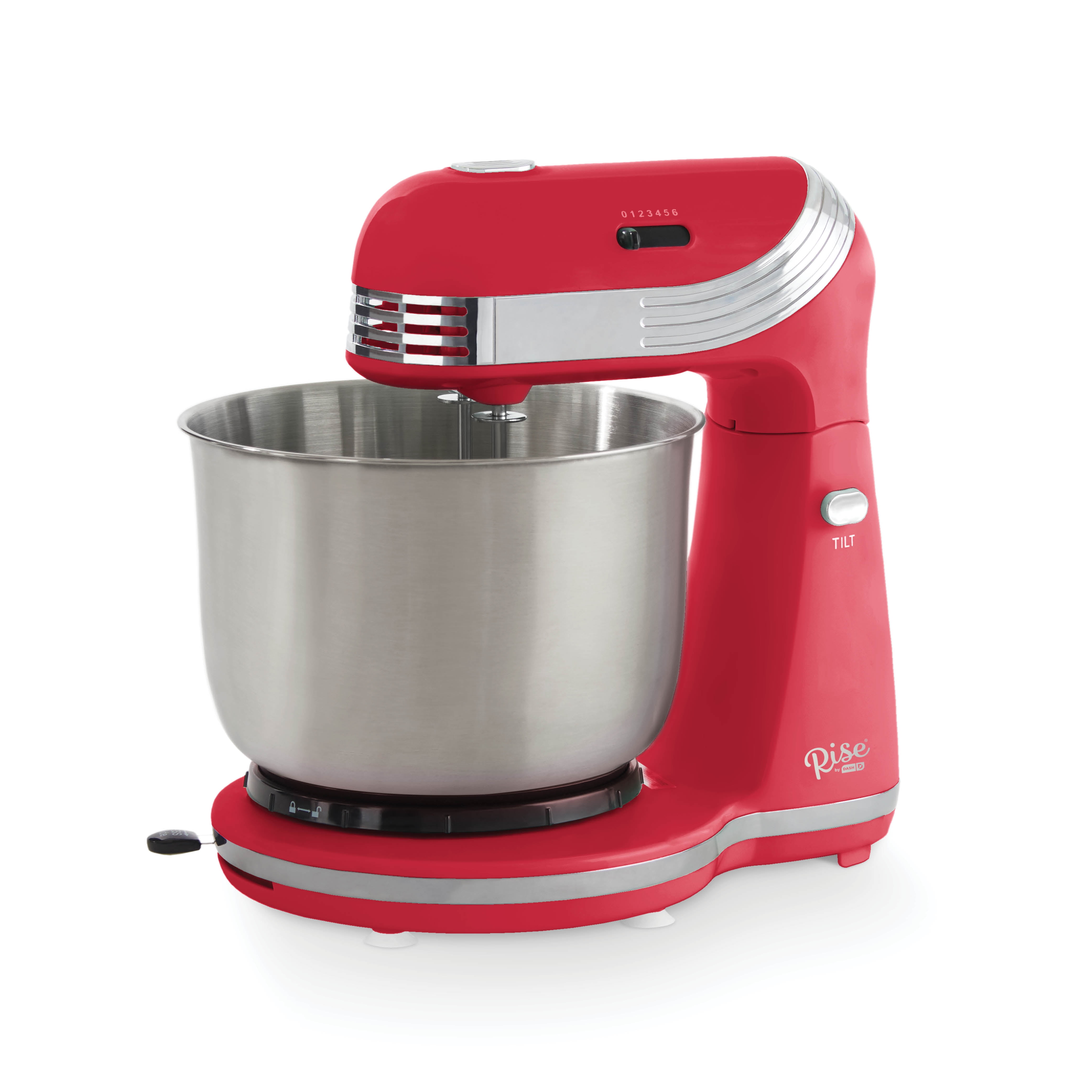 Picture of Rise by Dash 6065224 3 qt. 6 Speed Stand Mixer, Red
