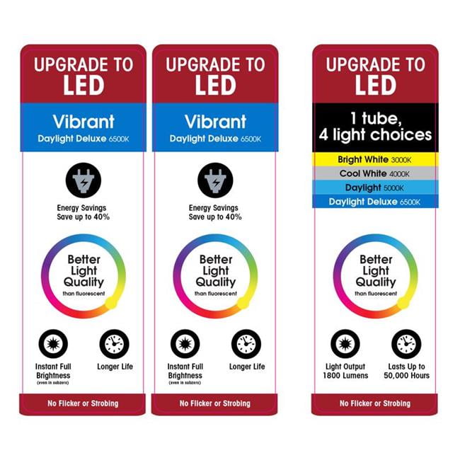 9086004 Vinyl Assorted Color Linear L2 Winter 2022 Signage Kit