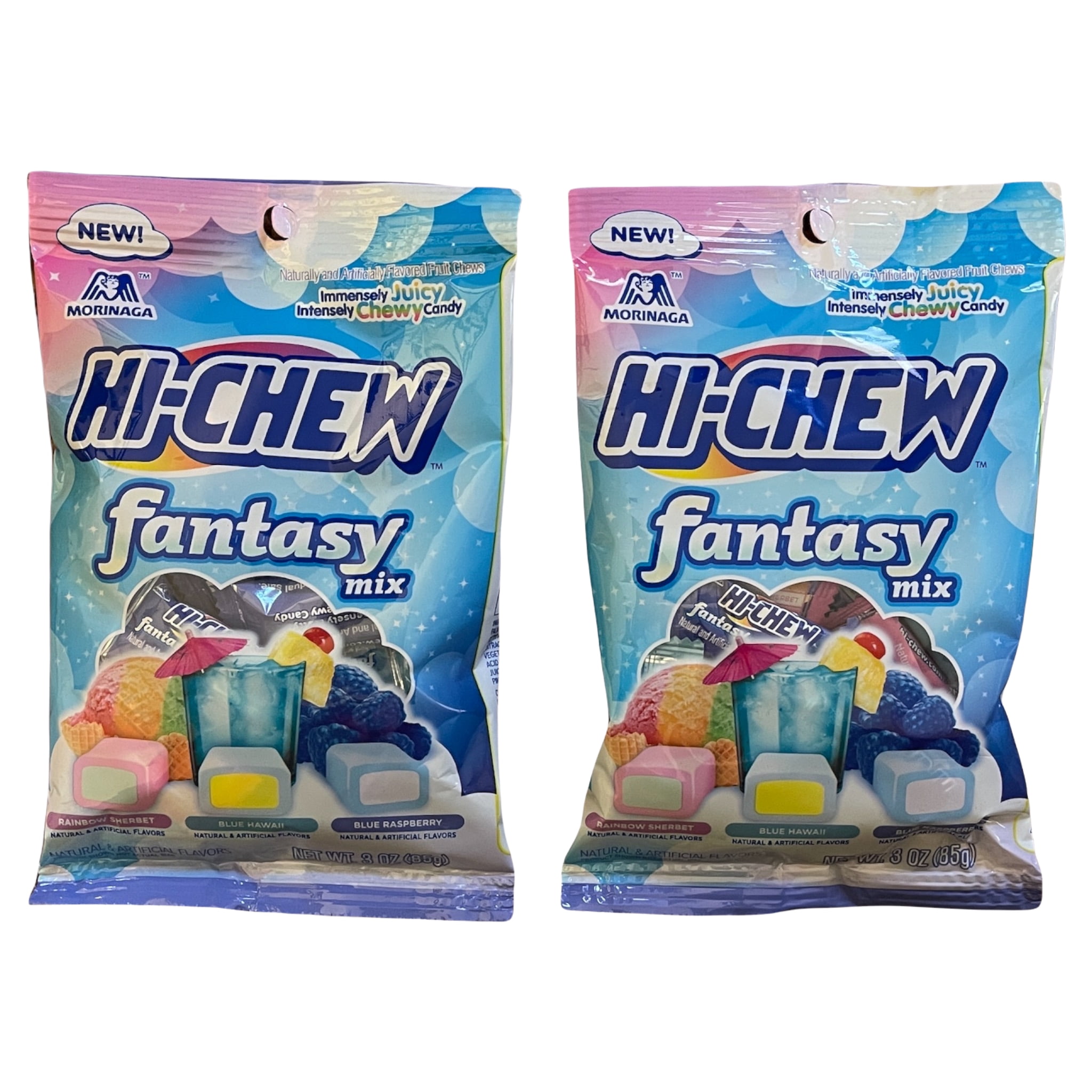 Picture of Hi-Chew 6025054 3 oz Blue Hawaii&#44; Blue Raspberry & Rainbow Sherbet Chewy Candy - Pack of 6