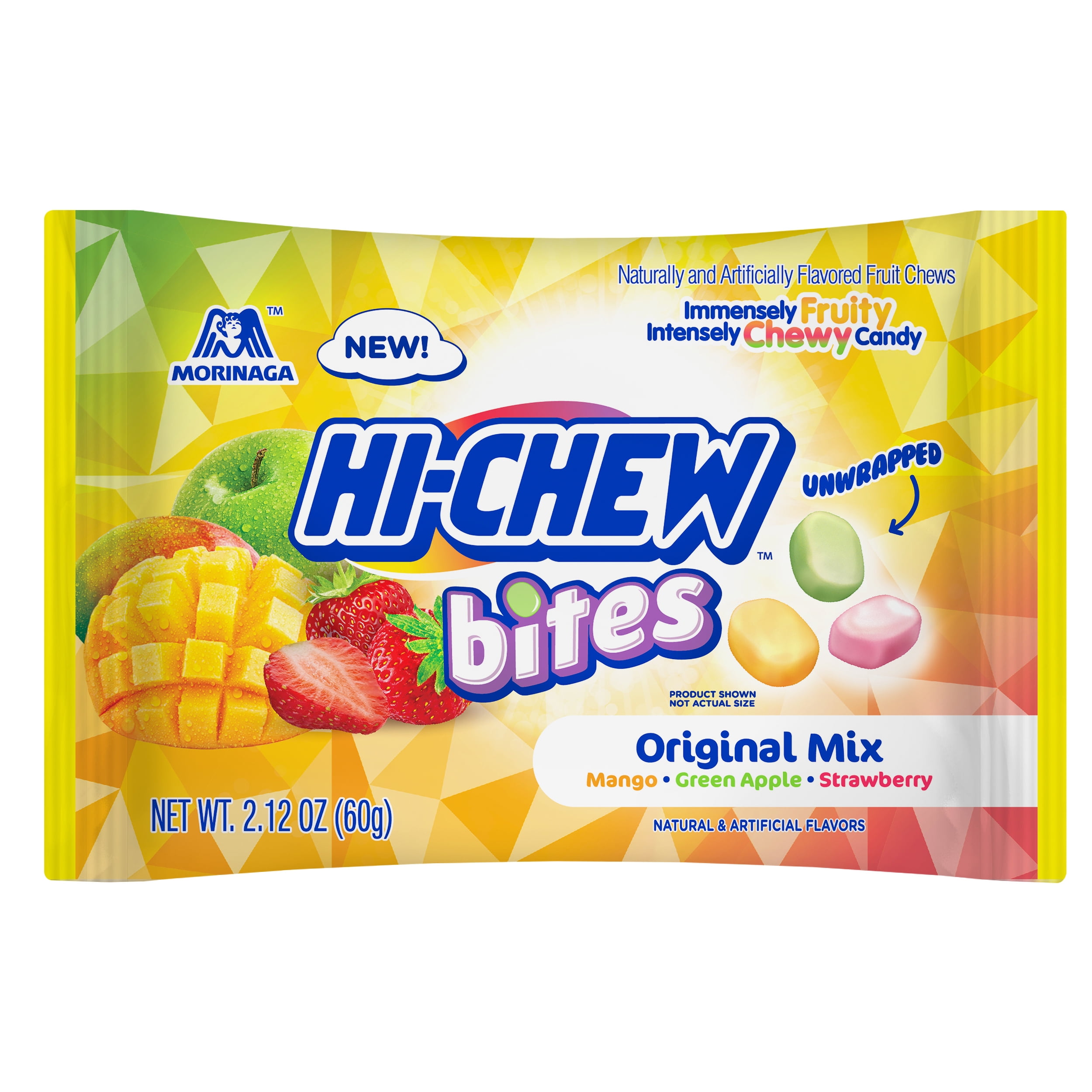 Picture of Hi-Chew 6063559 2.12 oz Original Mix Green Apple&#44; Mango & Strawberry Chewy Candy - Pack of 12