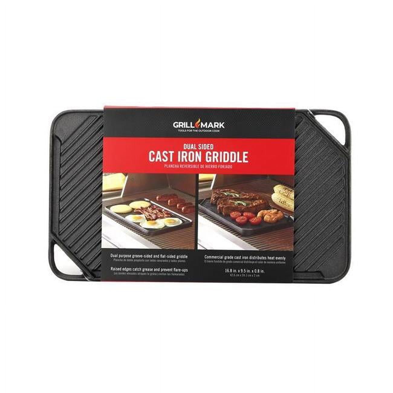 Picture of Grill Mark 8084127 16.75 x 9.5 in. Black Cast Iron Griddle