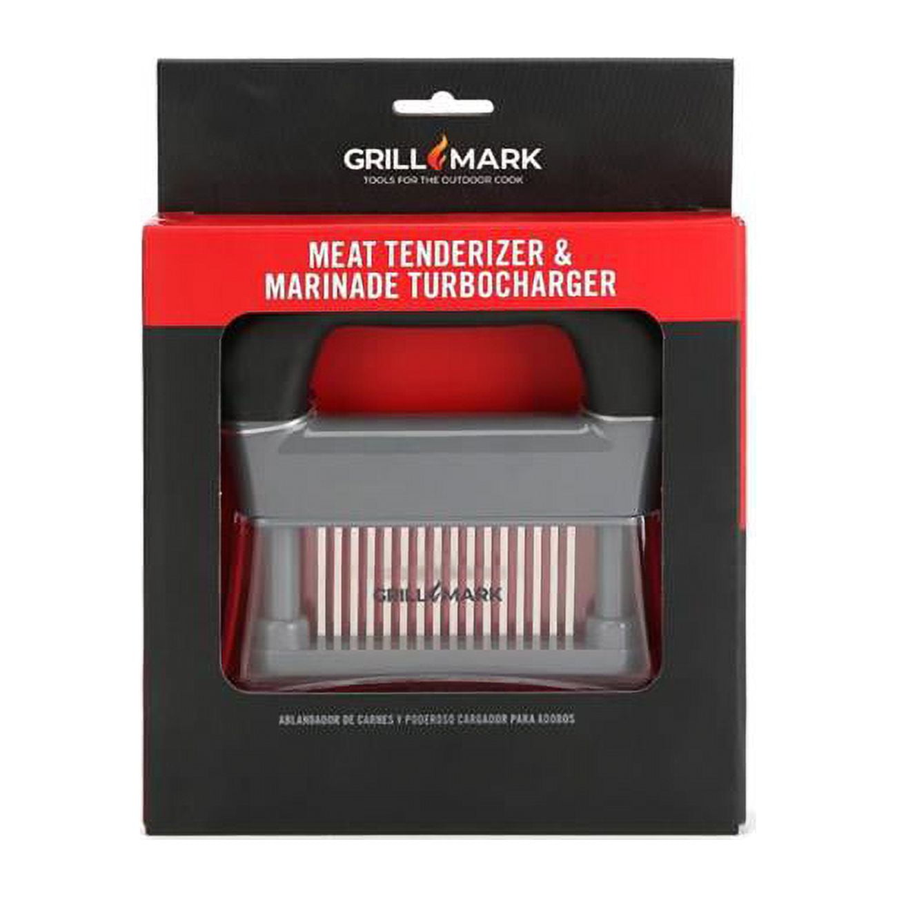 Picture of Grill Mark 8083945 Black & Clear ABS Plastic & Stainless Steel Meat Tenderizer