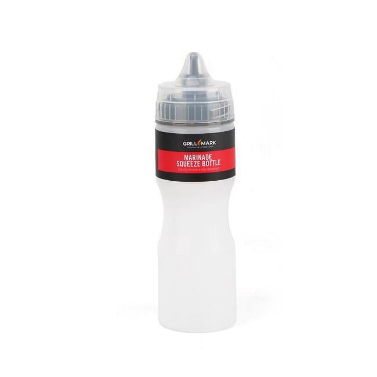 8083956 White & Black Plastic Condiment Bottle