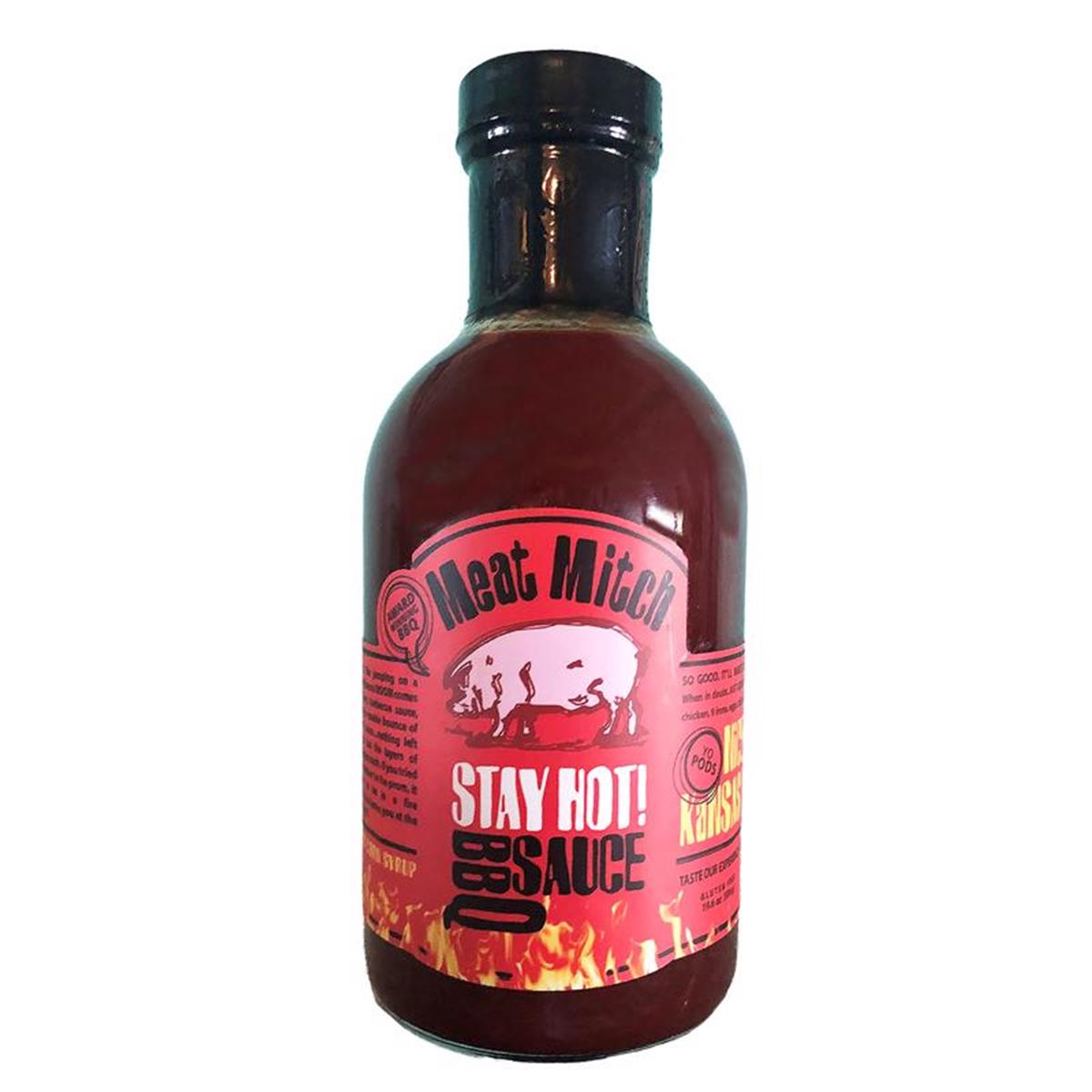 8087014 19.6 oz Stay Hot Spicy BBQ Sauce