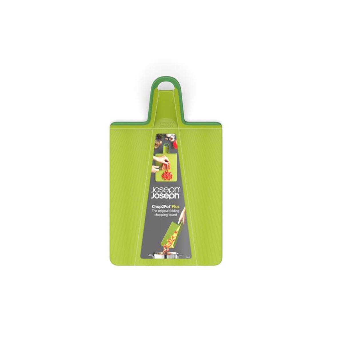 Picture of Joseph Joseph 6064335 8.3 x 14.8 in. Green Chop2Pot Polypropylene Folding Cutting Board