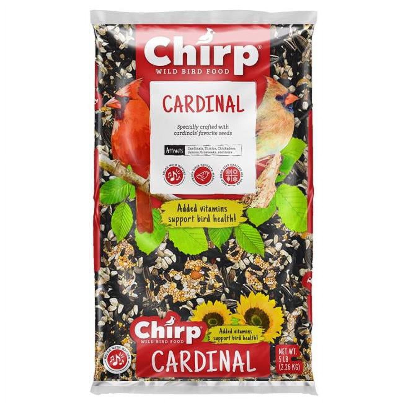 Picture of Chirp 9087754 5 lbs Cardinal Wild Bird Black Oil Sunflower Wild Bird Food