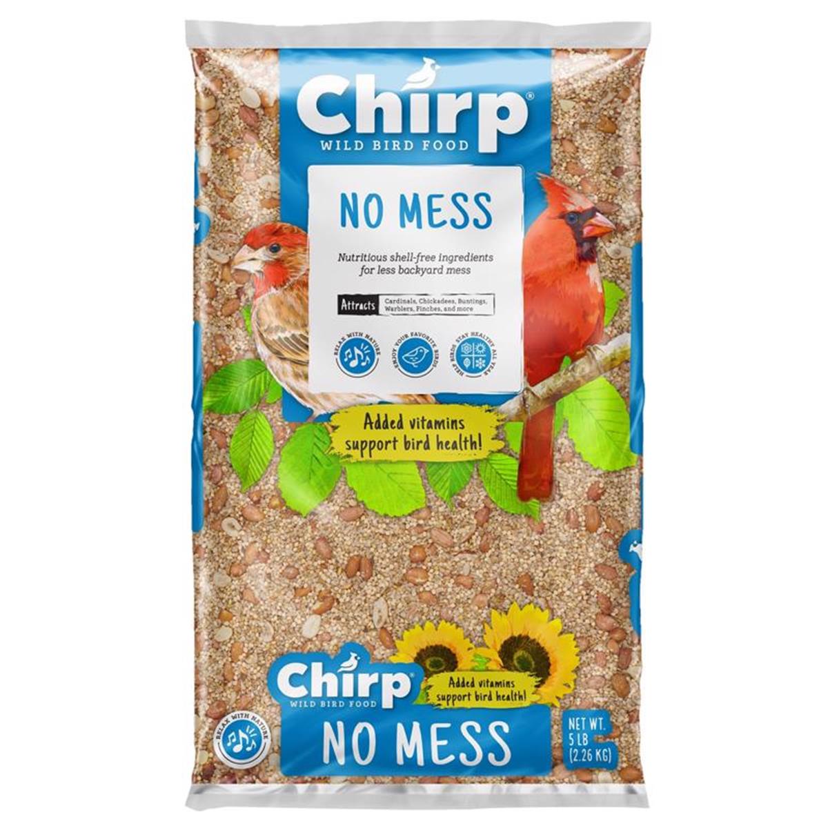 Picture of Chirp 9087756 5 lbs No Mess Wild Bird Safflower Seeds Wild Bird Food