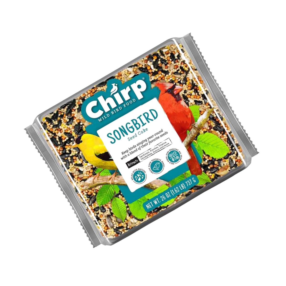 Picture of Chirp 9087769 26 oz Songbird Wild Bird Black Oil Sunflower Seed Cake
