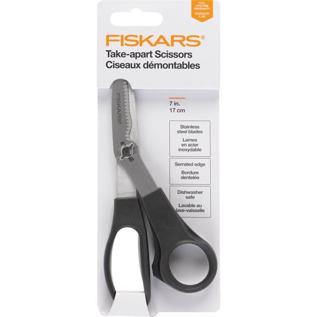 Picture of Fiskars 65107 3 in. Stainless Steel Kitchen Scissors&#44; Gray