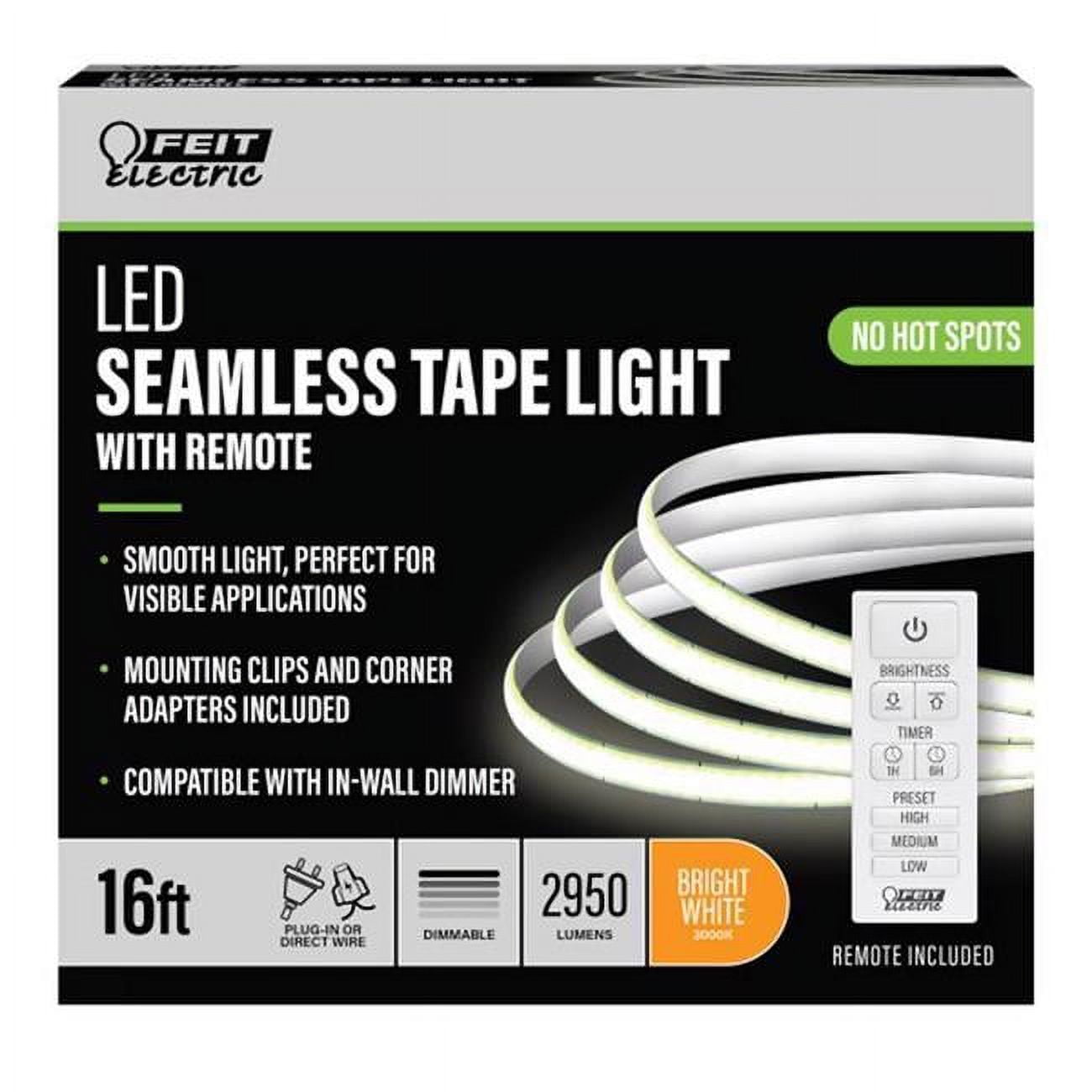 Picture of Feit 3014057 LED 16 ft. Plug-In LED Tape Light&#44; Bright White