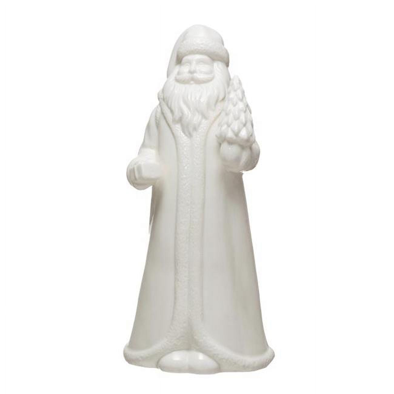 10 in. Santa Claus Figurine, White - Pack of 6