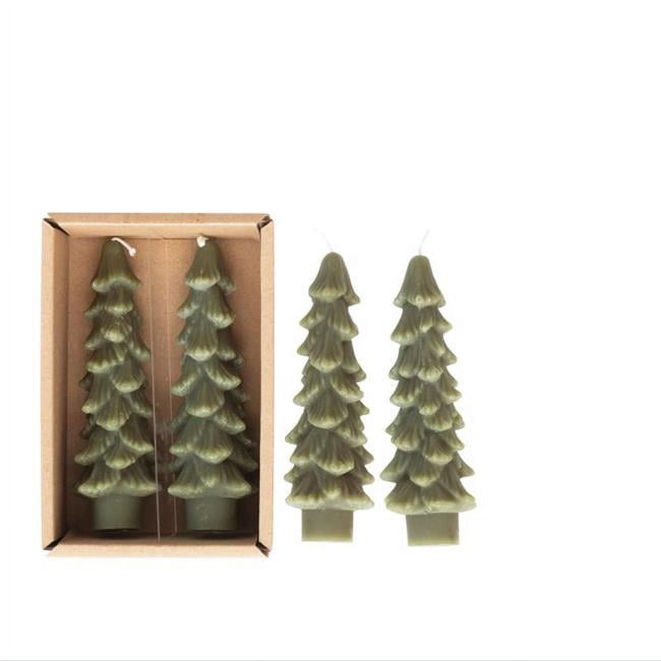 Flaire Tree Taper Candle, Evergreen - 5 in. - Pack of 12