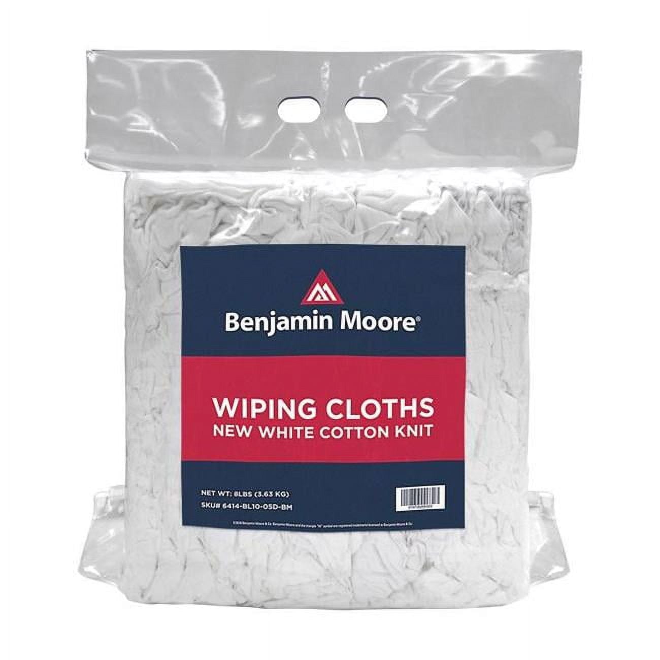 8 lbs Cotton Knit Wiping Cloth, White