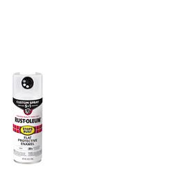 1027027 Stops Rust Custom Gloss Spray 5-in-1 Flat Gloss Spray Paint, White - 12 oz - Pack of 6