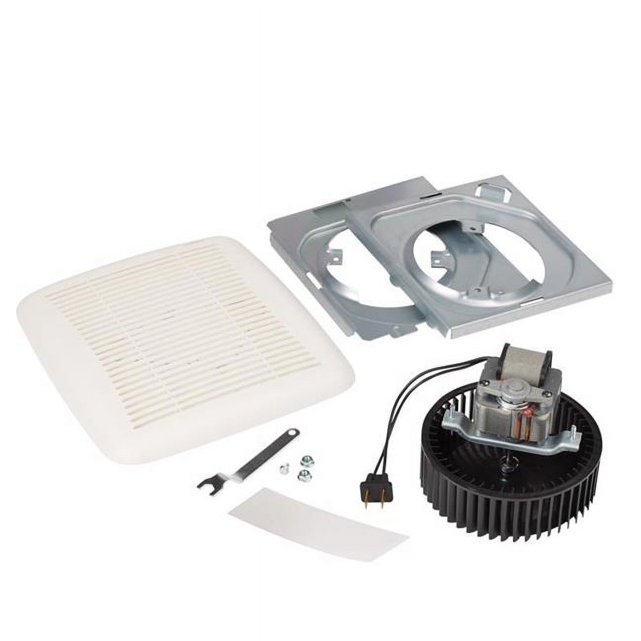 3014090 QuicKit 60 CFM 3 Sones Bathroom Ventilation Fan Upgrade Kit, White
