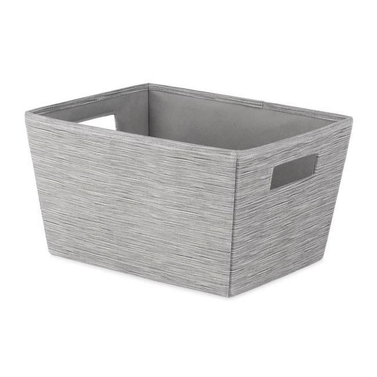 Picture of Whitmor 5044124 7.5 x 13 x 10 in. Shelf Tote Stackable Storage Bin&#44; Gray - Pack of 6