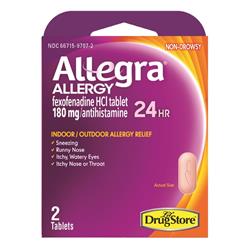 Picture of Allegra 6066333 180 mg Allergy Relief - Pack of 6