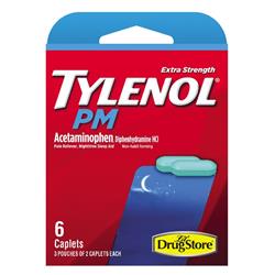 Picture of Tylenol PM Extra Strength 6066337 Pain Reliever & Nightime Sleep Aid - 6 Count - Pack of 6