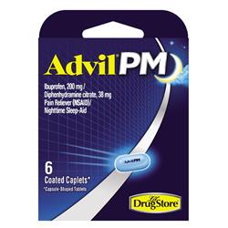 Picture of Advil PM 6066338 Pain Reliever & Nightime Sleep Aid - 6 Count - Pack of 6