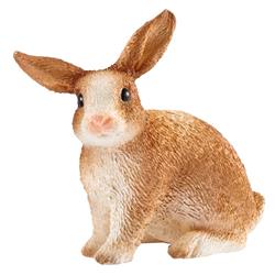 Farm World Rabbit Toy Plastic, Brown & White - Pack of 5