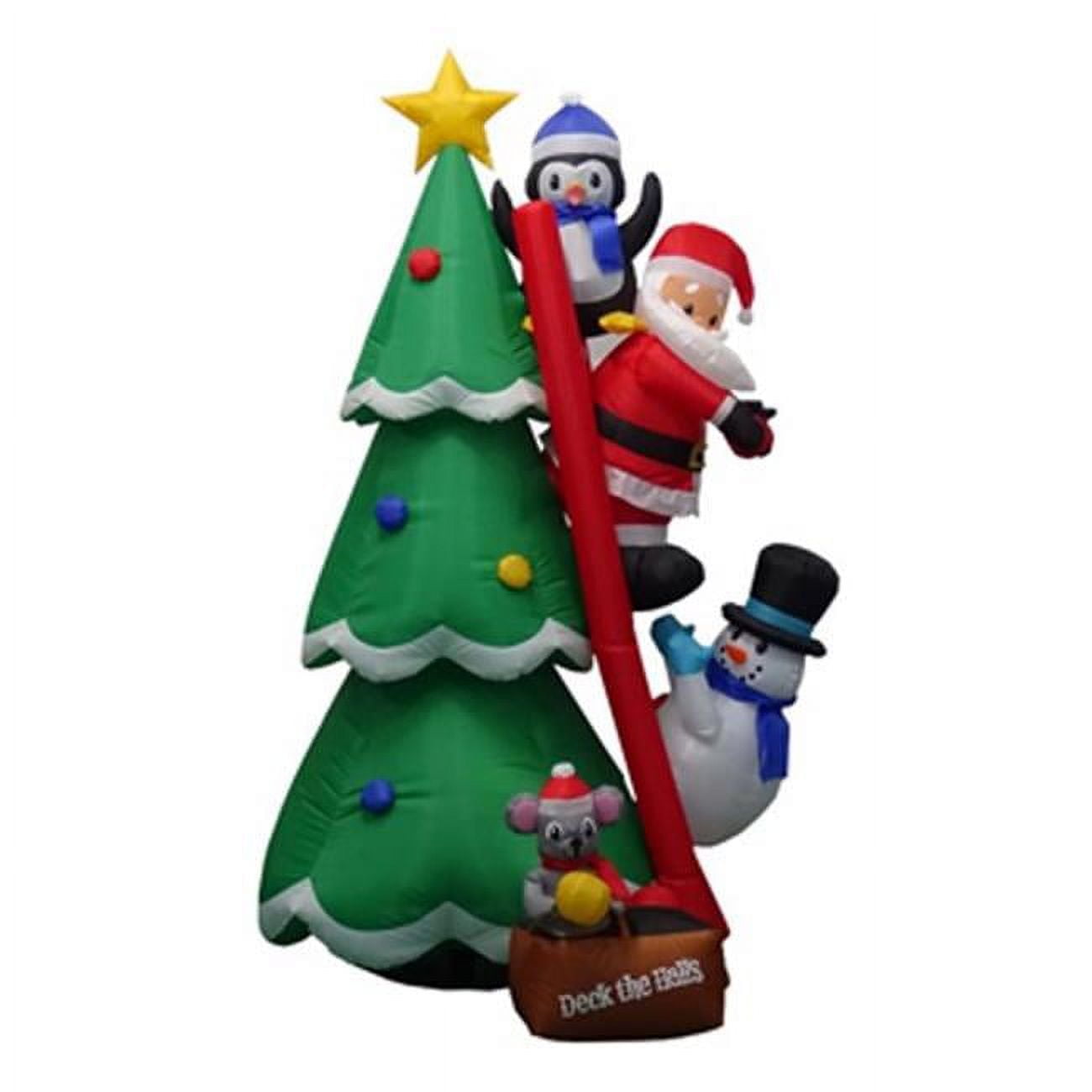 6 ft. Inflatable LED Penguin, Santa & Snowman, Warm White