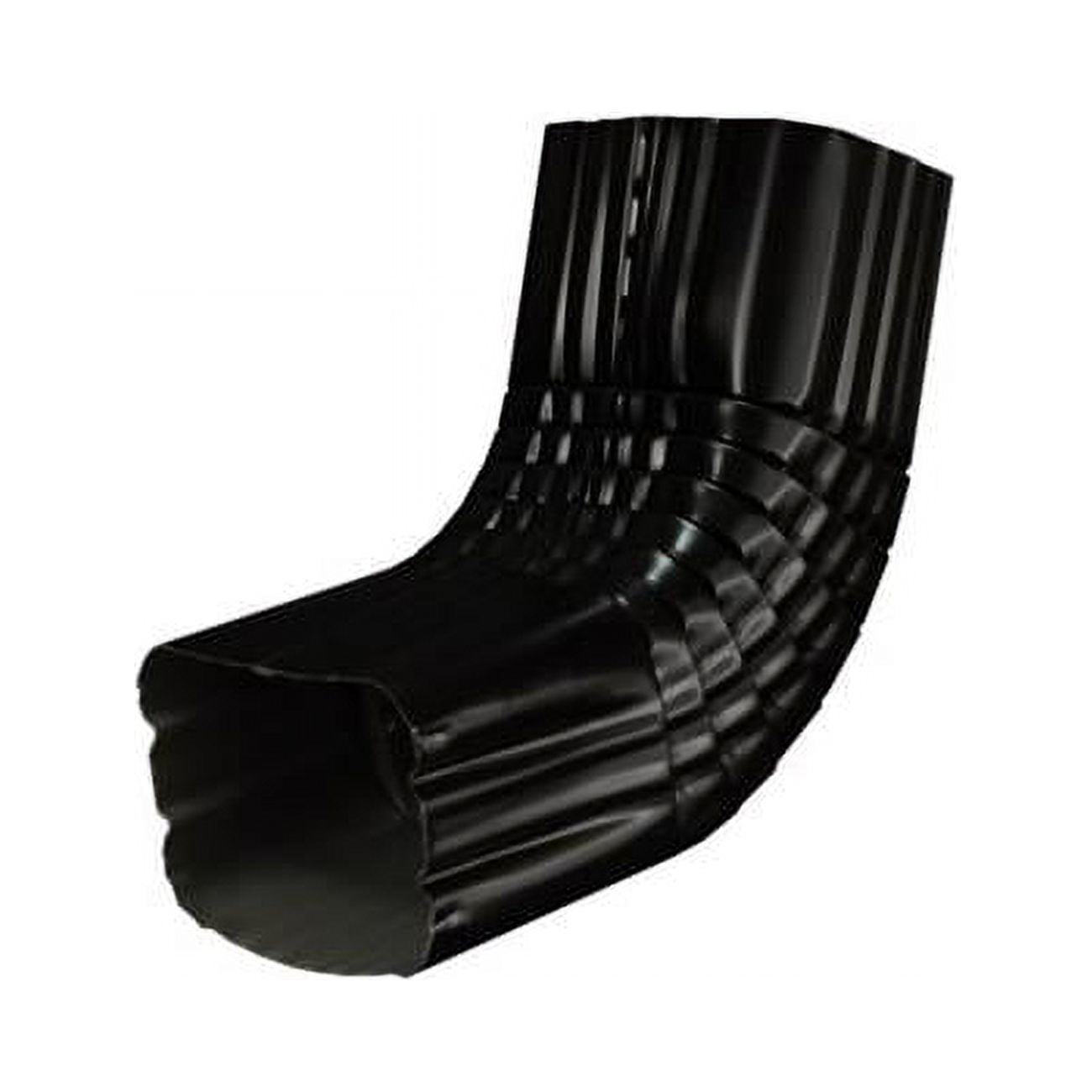 4 x 2 x 3 in. Aluminum A Downspout Elbow, Black