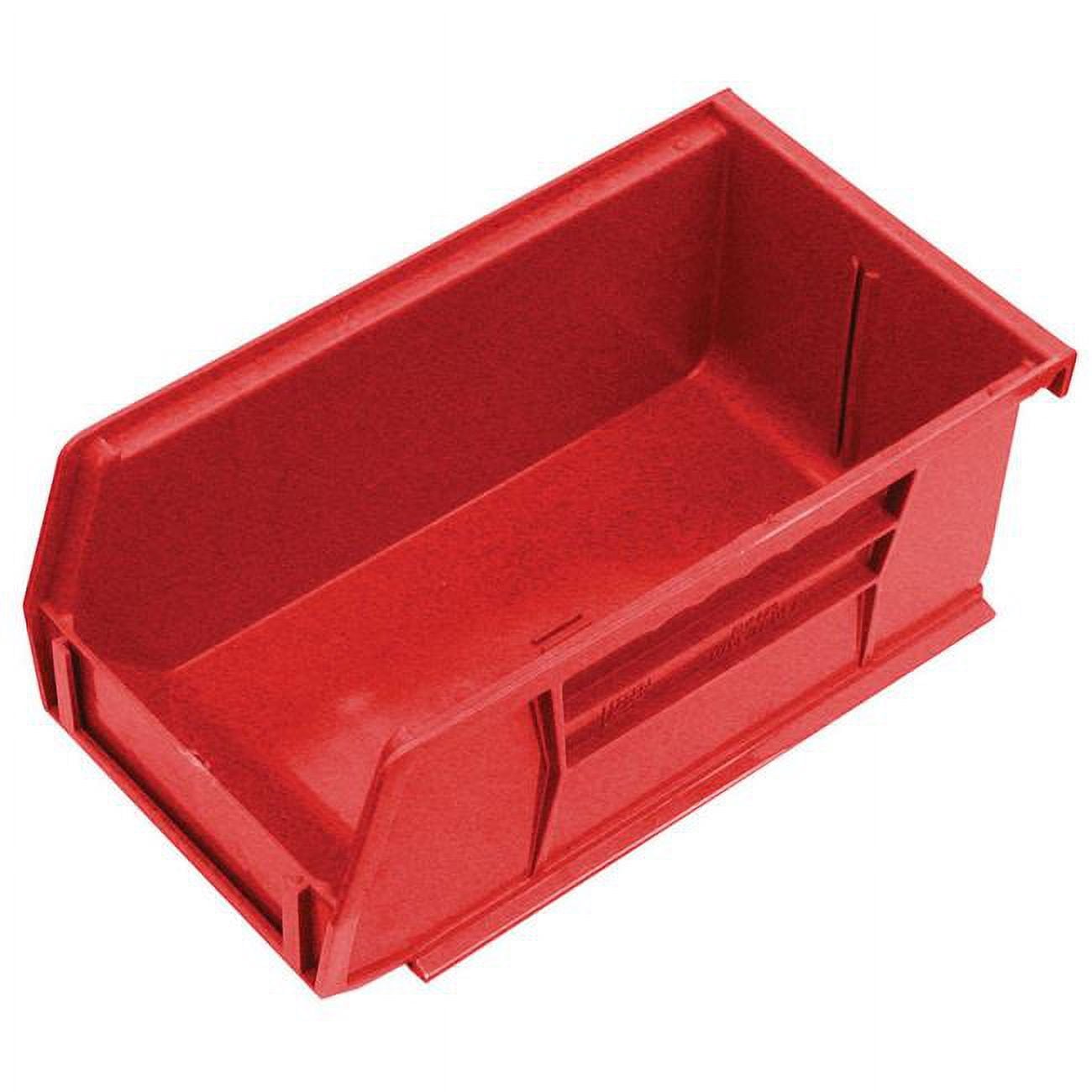 Quantum Storage 21940 4.125 x 3 in. Tool Storage Bin - Polypropylene Red