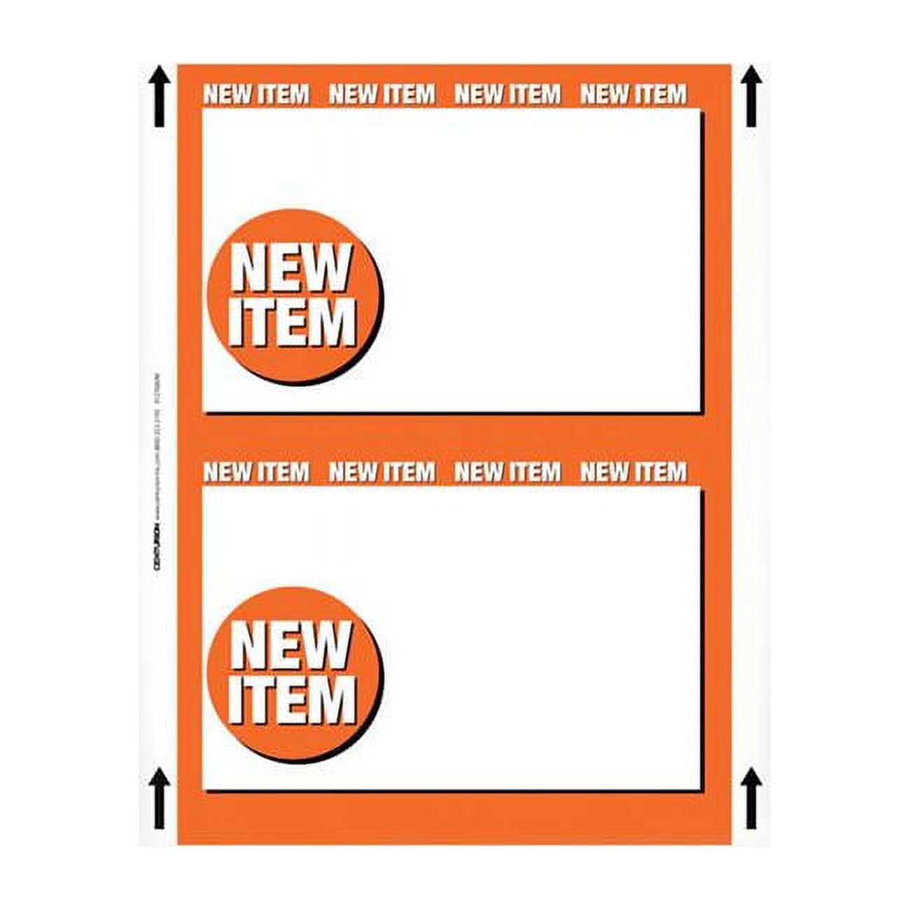 Centurion 9376435 11 x 8.5 in.   Item Polyethylene Sign, Black & Orange