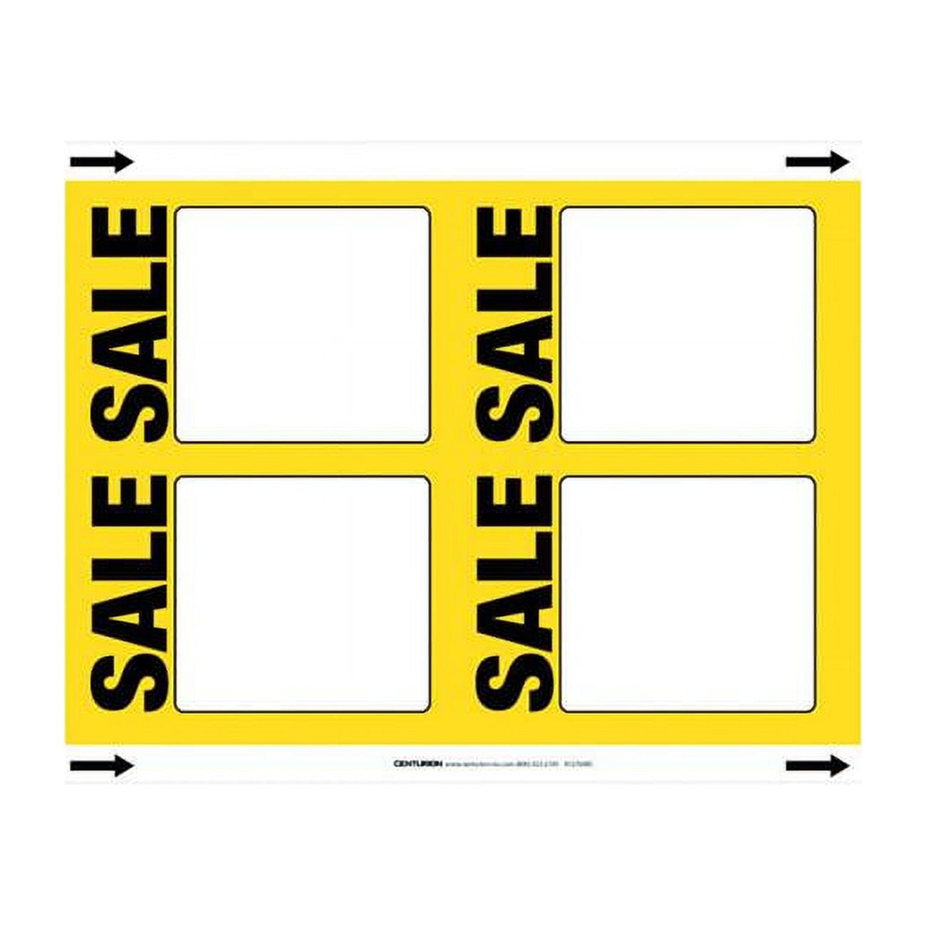 11 x 8.5 in. Sale Polyethylene Sign, Black