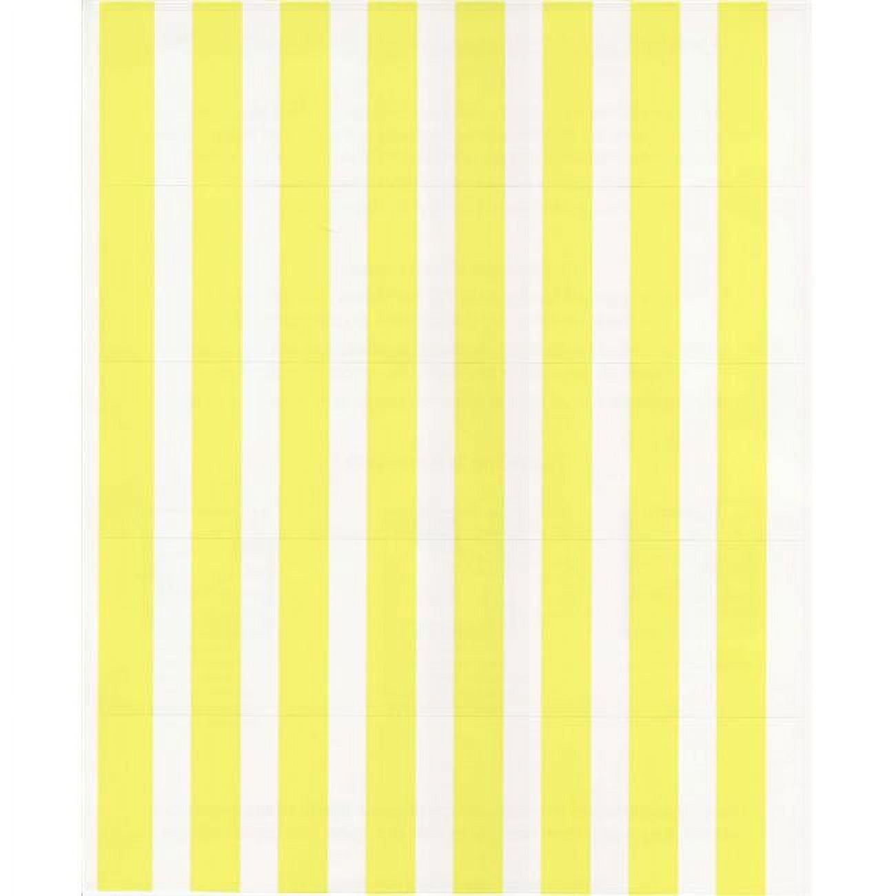 Laser Printer Adhesive Backed Yellow Bin Tag Labels - Sheet 40 each