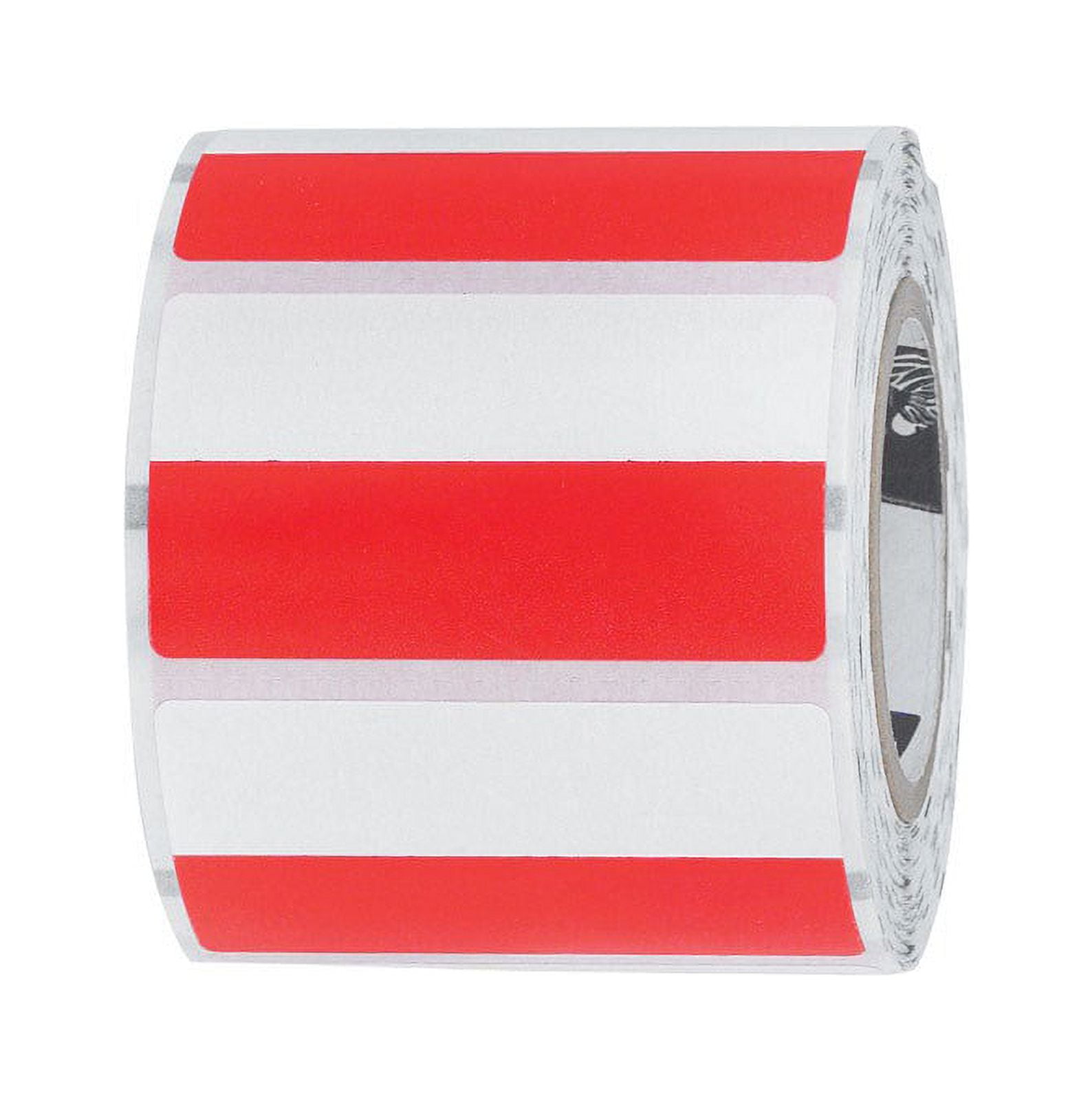 Adhesive Backed Bin Tag Labels, Red - Pack of 8