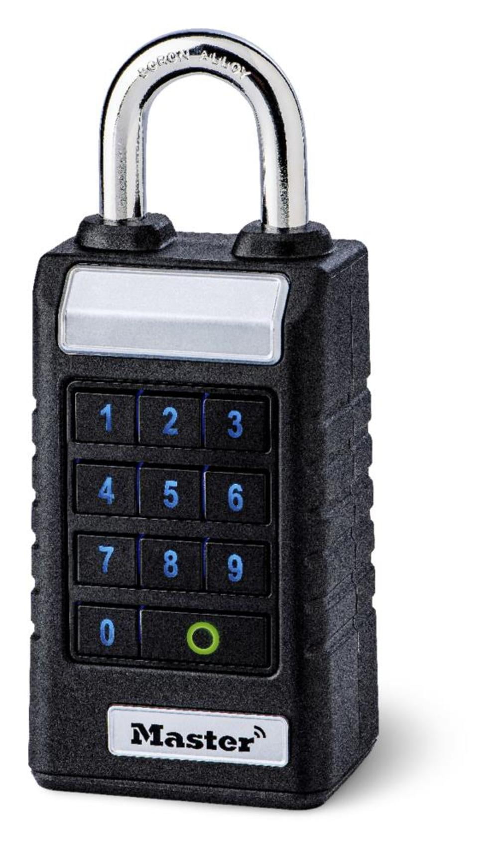 5.43 x 1.71 x 2.43 in. Pro Series Metal Single Locking Bluetooth Padlock, Black